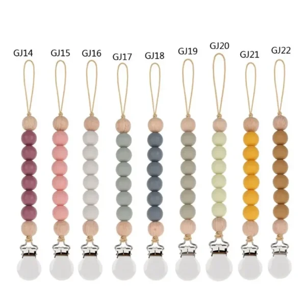 Pacifier Clips Chain Silicone Beads BPA Free DIY Dummy Clip Holder Soother Chains Baby Teething Toys Chew Gifts Dropshipping - Image 5
