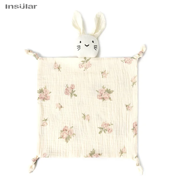 Muslin Baby Comfort Towel Cotton Comforter Blanket Soft Newborn Sleeping Dolls Kid Sleep Toy Soothe Appease Towel Bib - Image 6